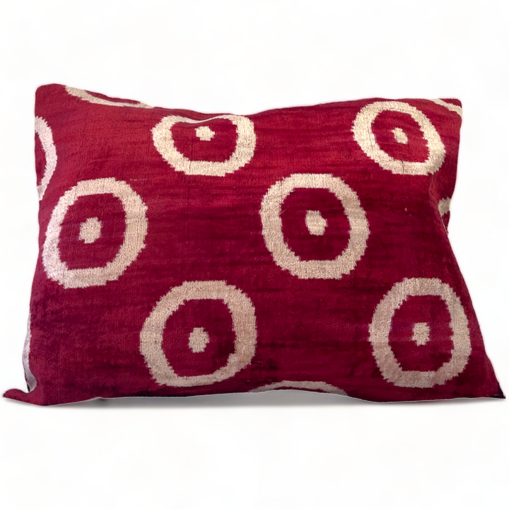 Silk Ikat Lumbar Pillow