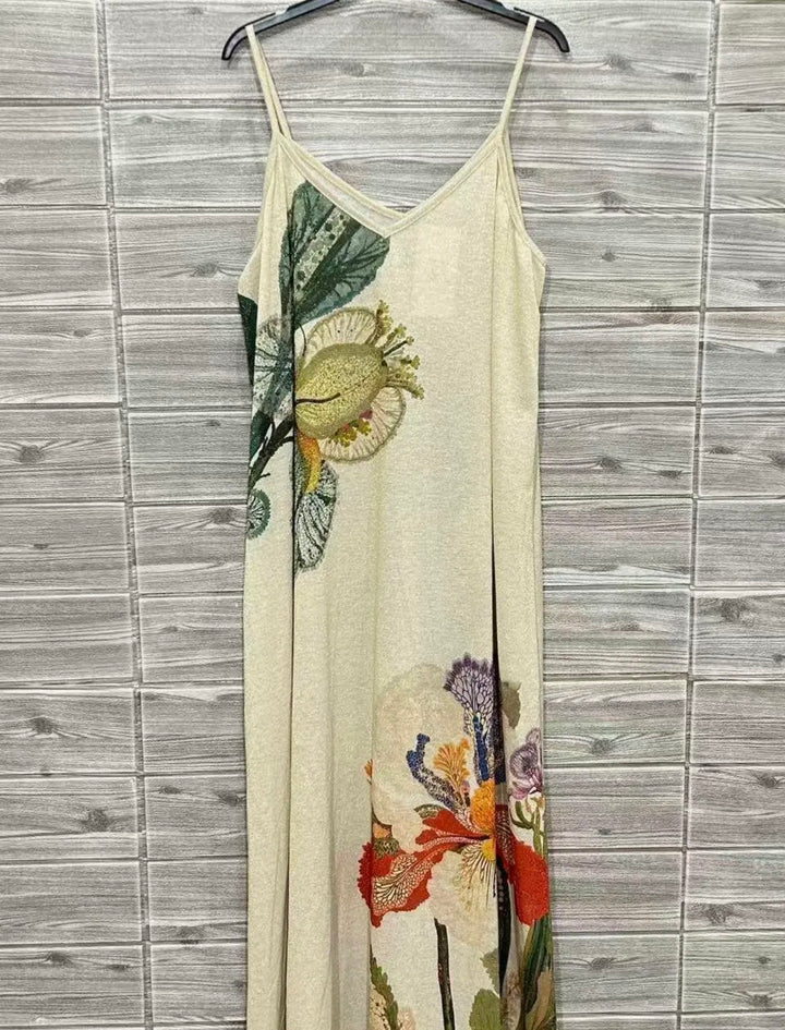 Printed Dress Made in Italy-Botantical print