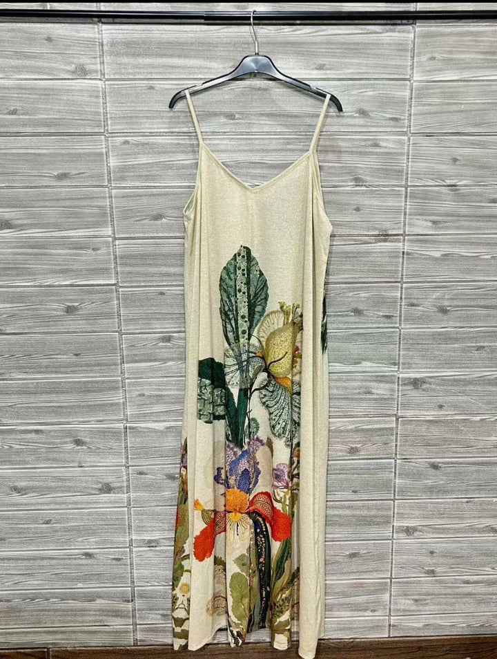 Printed Dress Made in Italy-Botantical print