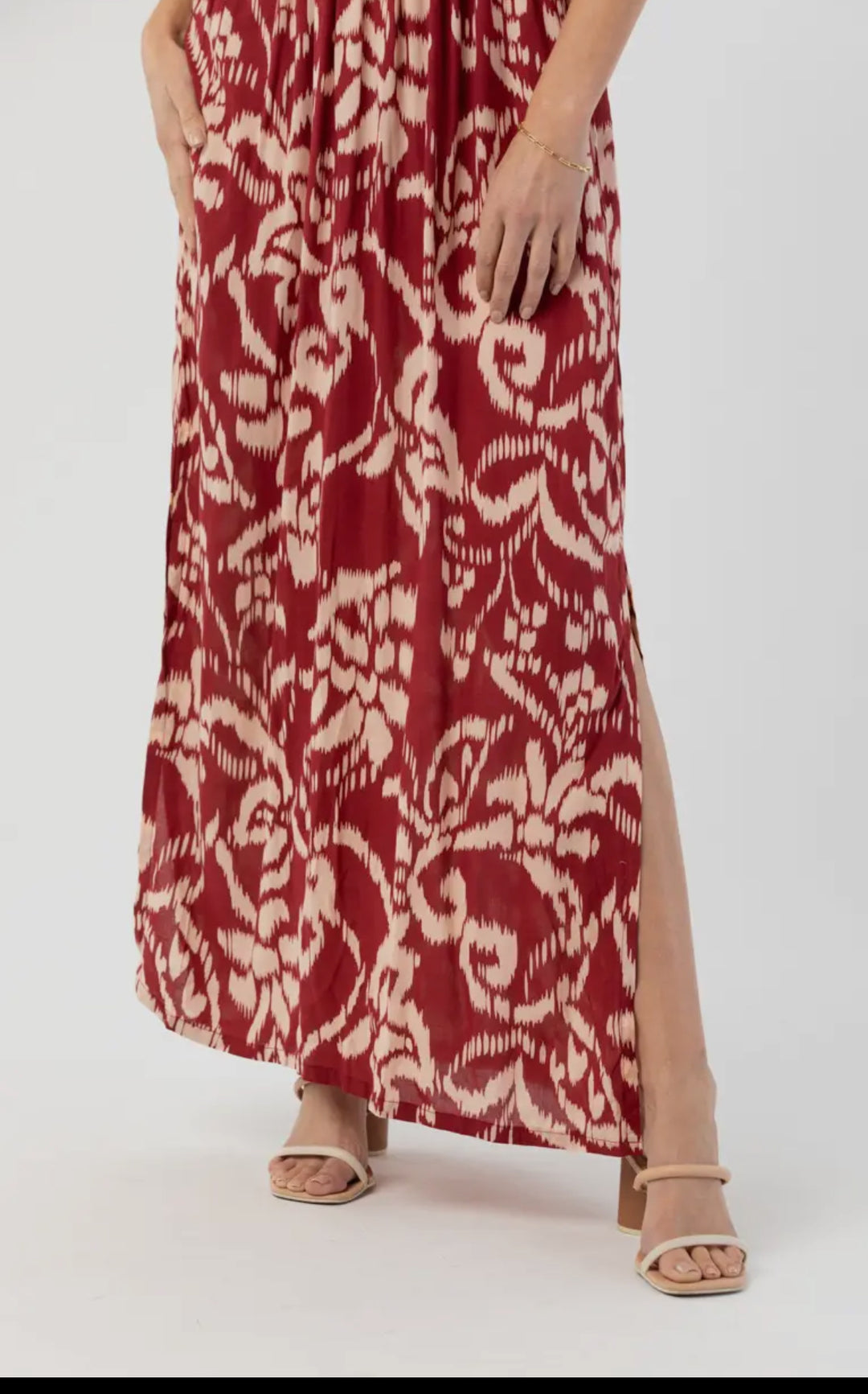 Maxi Dress-Ruby Red