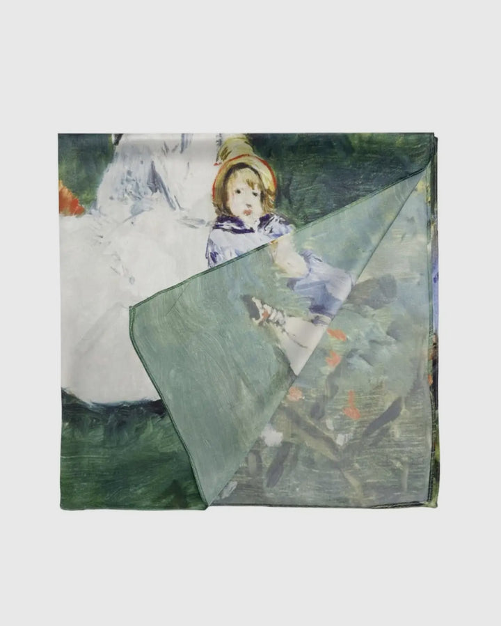Monet "On the Grass" Silk Scarf