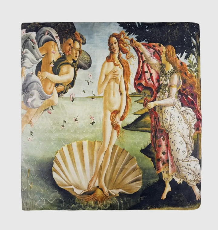 Botticelli "the Birth of Venus" Silk Square Scarf