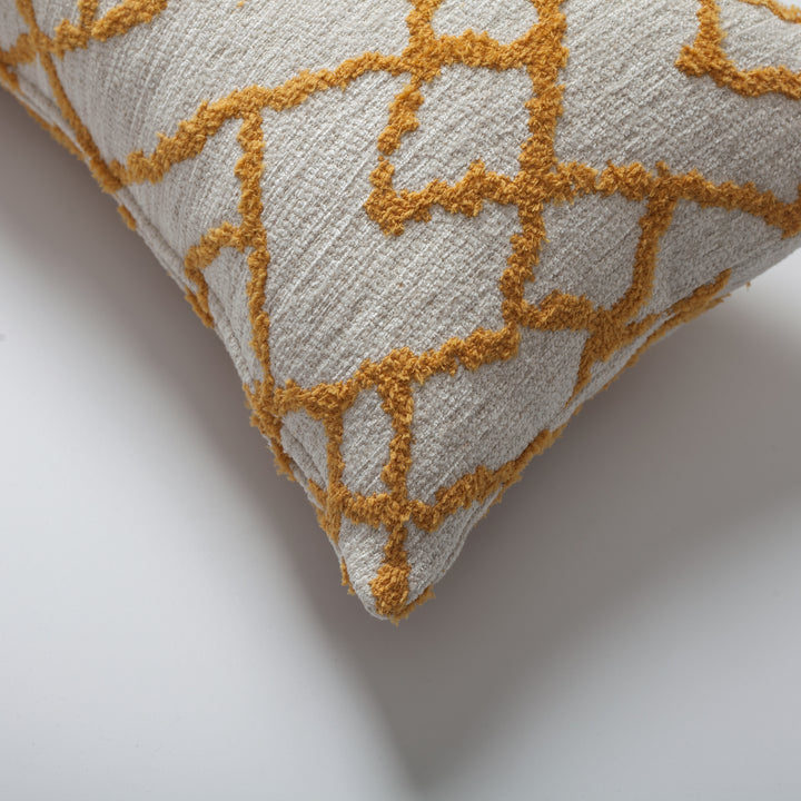 Bedouin Lumbar-Marigold and White