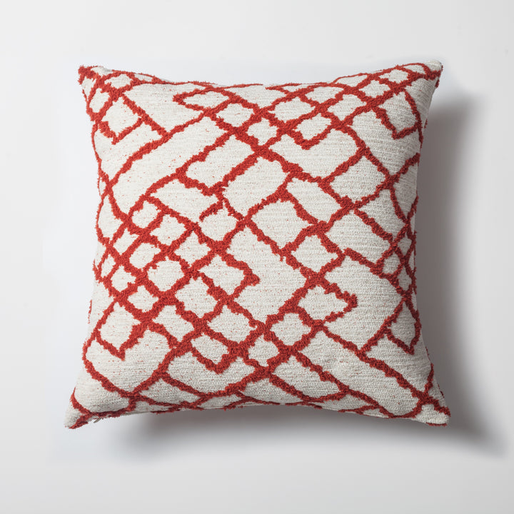 Bedouin Square-Red and White