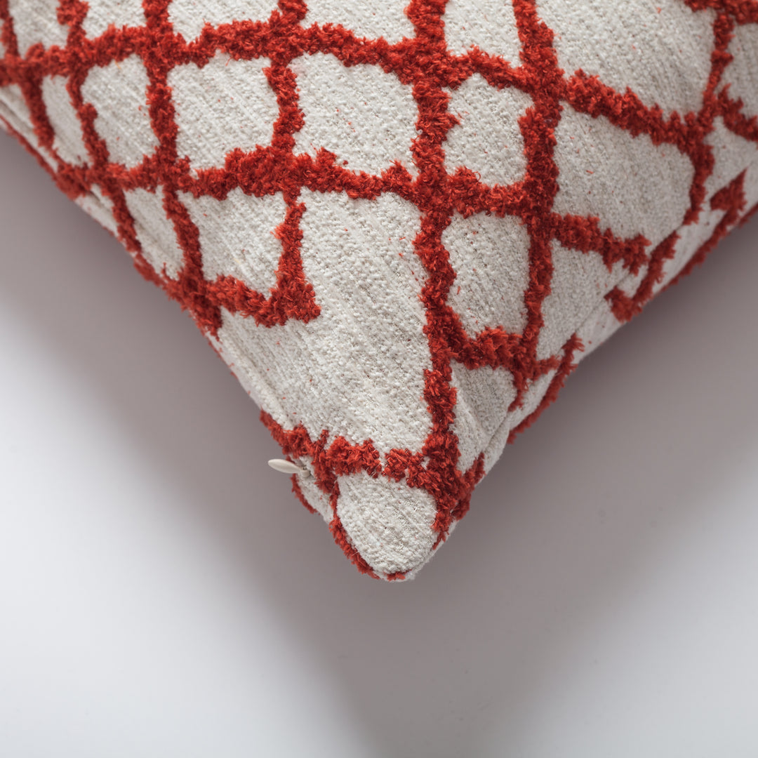 Bedouin Square-Red and White