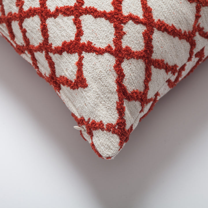Bedouin Square-Red and White