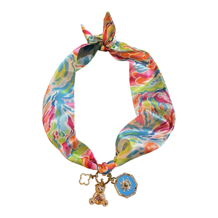 Scarf Charm Necklace-Palm Beach