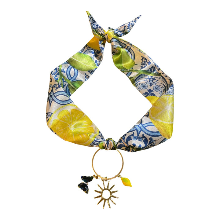Scarf Charm Necklace-Positano