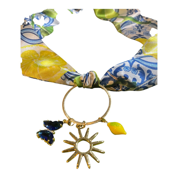 Scarf Charm Necklace-Positano