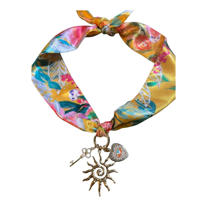 Scarf Charm Necklace-Tutti Frutti