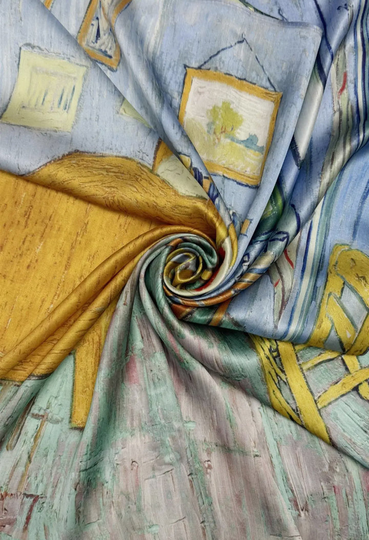 Van Gogh's "Bedroom in Arles" Silk Scarf
