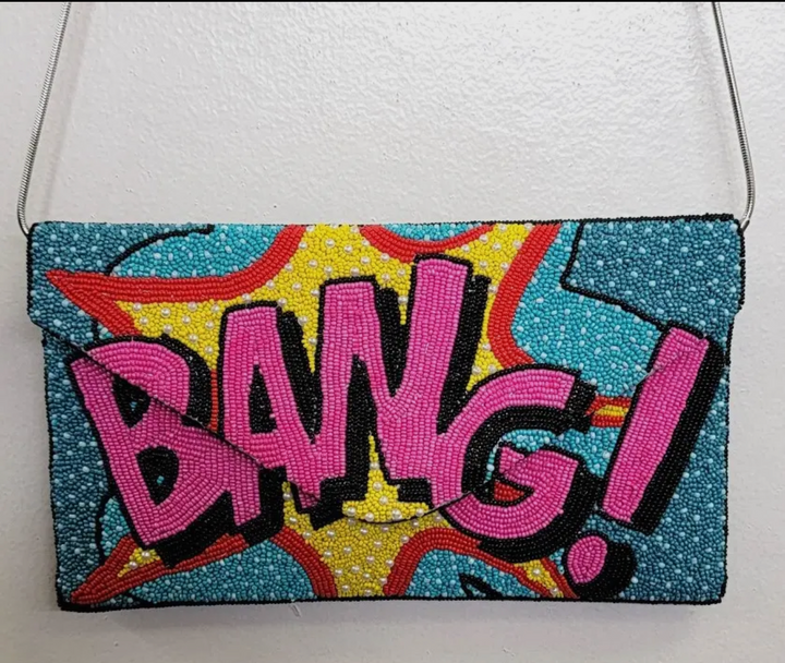 Pop Art Clutch purse-BANG!