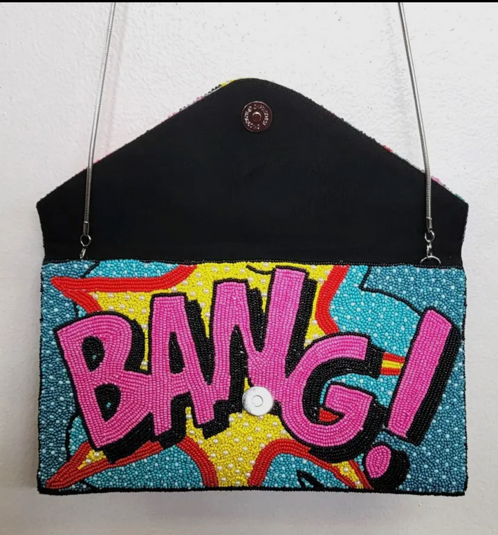 Pop Art Clutch purse-BANG!