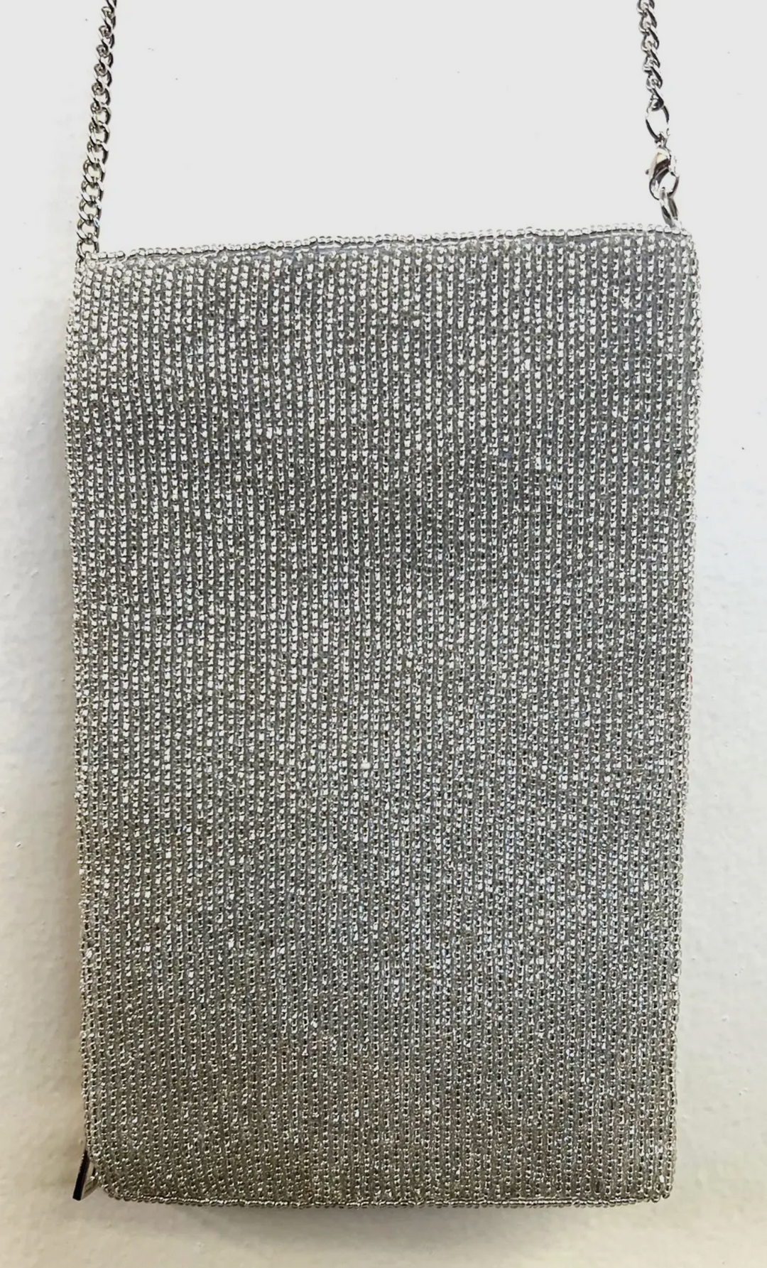 Cell Phone Crossbody Beaded Bag-Heart