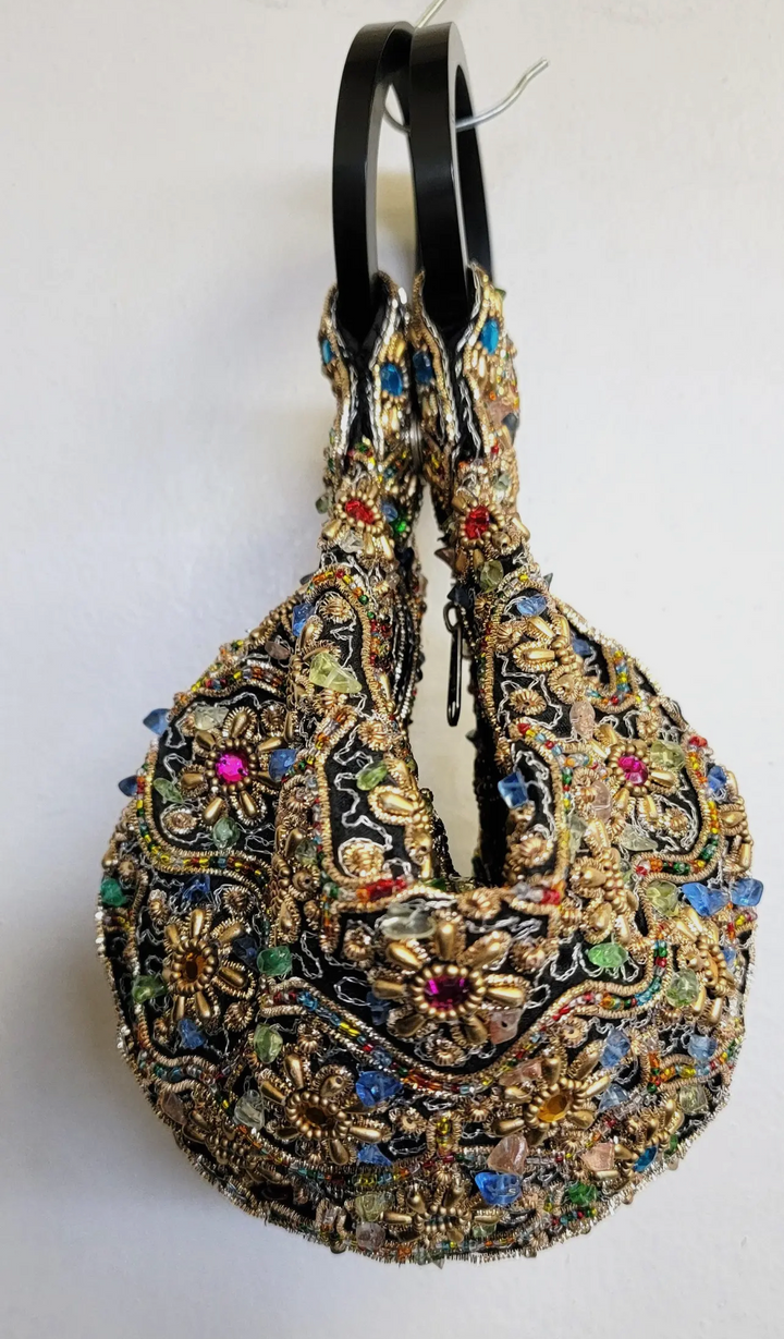 Beaded Wristlet Purse-Boho beaded