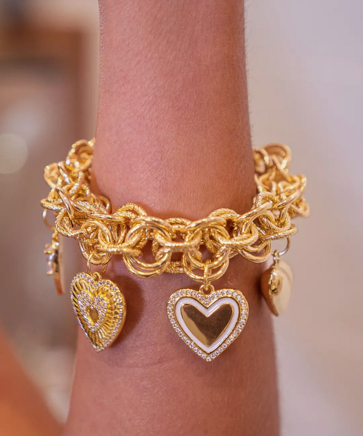 Heart Charm Bracelet