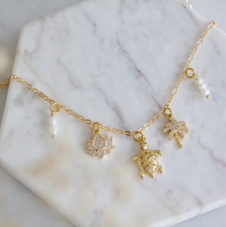 Freshwater Pear Charm Necklace