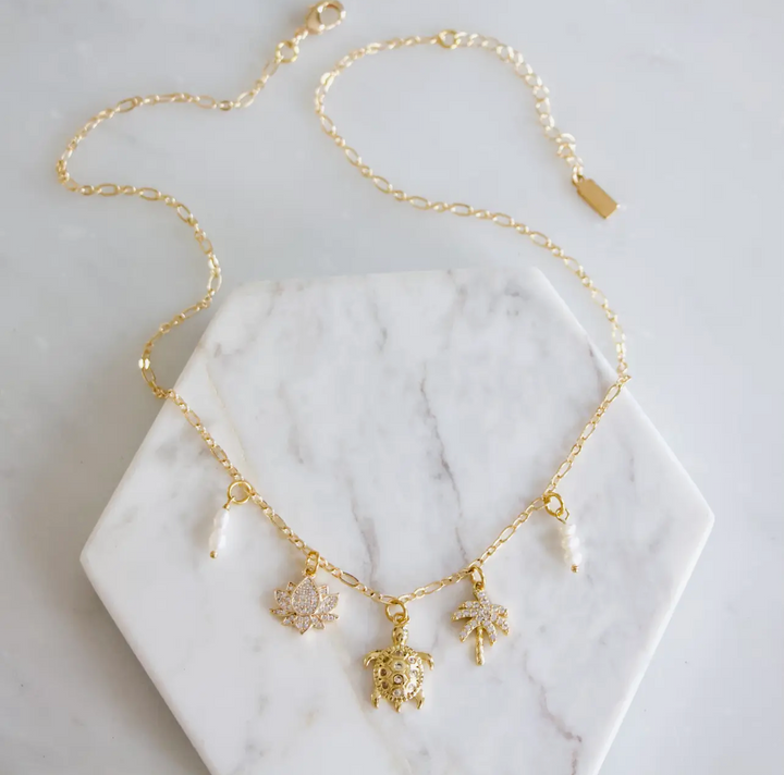 Freshwater Pear Charm Necklace