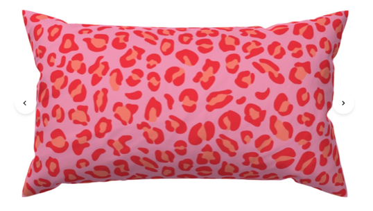 Custom Made Designer Throw Pillow-Tutti Frutti Leopard