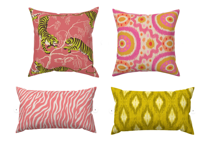 Custom Made Designer Pillow Set-Jungle Tiger