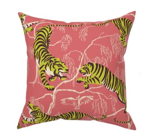 Custom Made Designer Pillow Set-Jungle Tiger
