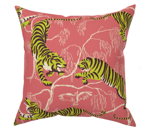 Custom Made Designer Pillow-Jungle Tiger