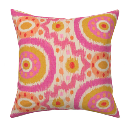 Custom Made Designer Throw Pillow-Jungle Tiger Suzani