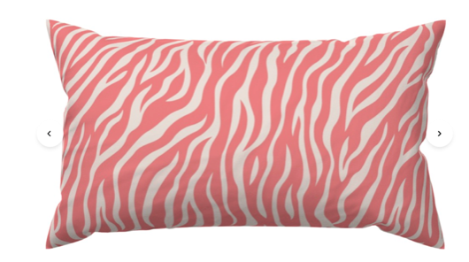 Custom Made Designer Throw Pillow-Jungle Tiger Zebra Stripe