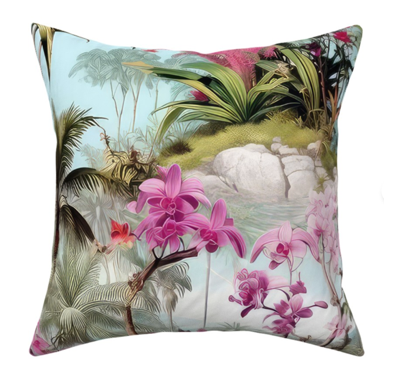 Custom Made Designer Pillow Sets-Orchid Heaven