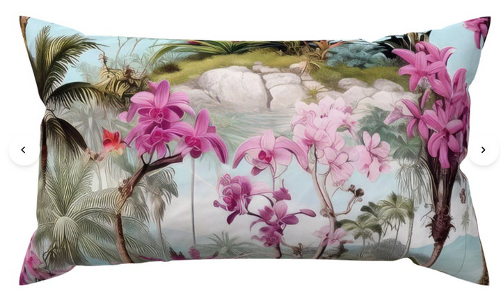 Orchid Velvet Designer Throw Pillow