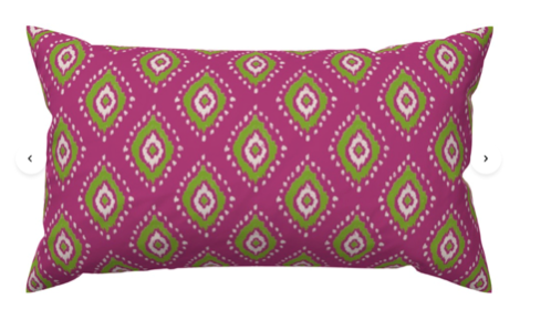 Custom Made Designer Throw Pillow-Orchid Heaven Diamond