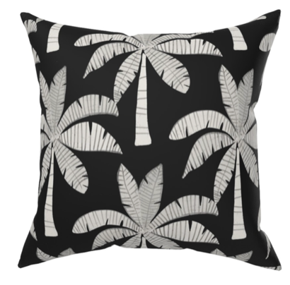 Custom Made Designer Throw Pillow-Lemur Jungle