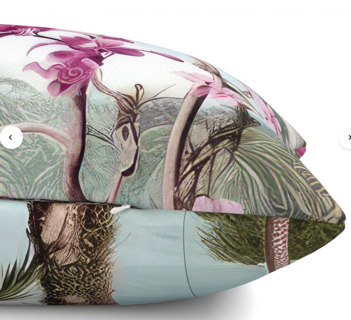 Orchid Velvet Designer Throw Pillow