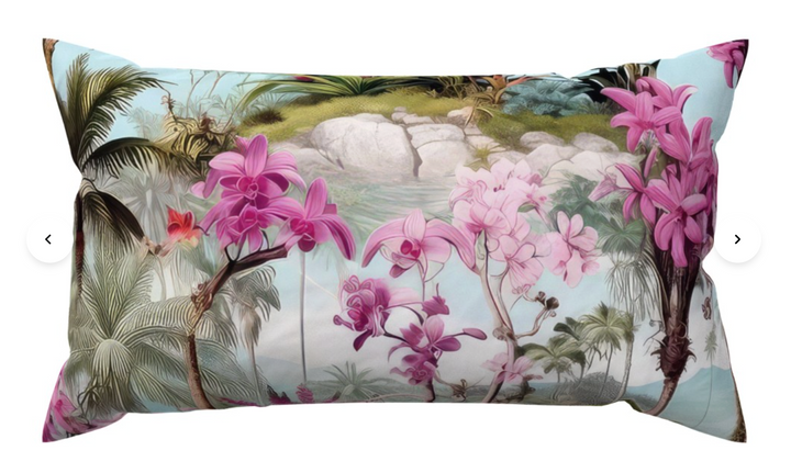 Orchid Velvet Designer Throw Pillow