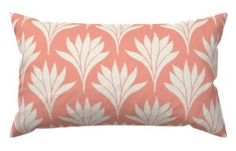 Custom Made Designer Throw Pillow-Palm Beach Scallop