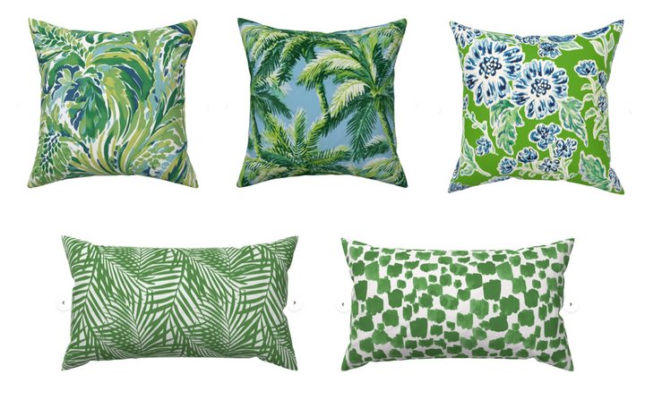 Custom Designer Throw Pillow Set-Bahama Breeze