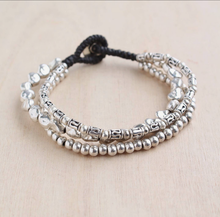 Triple Strand Premium Alloy Bracelet