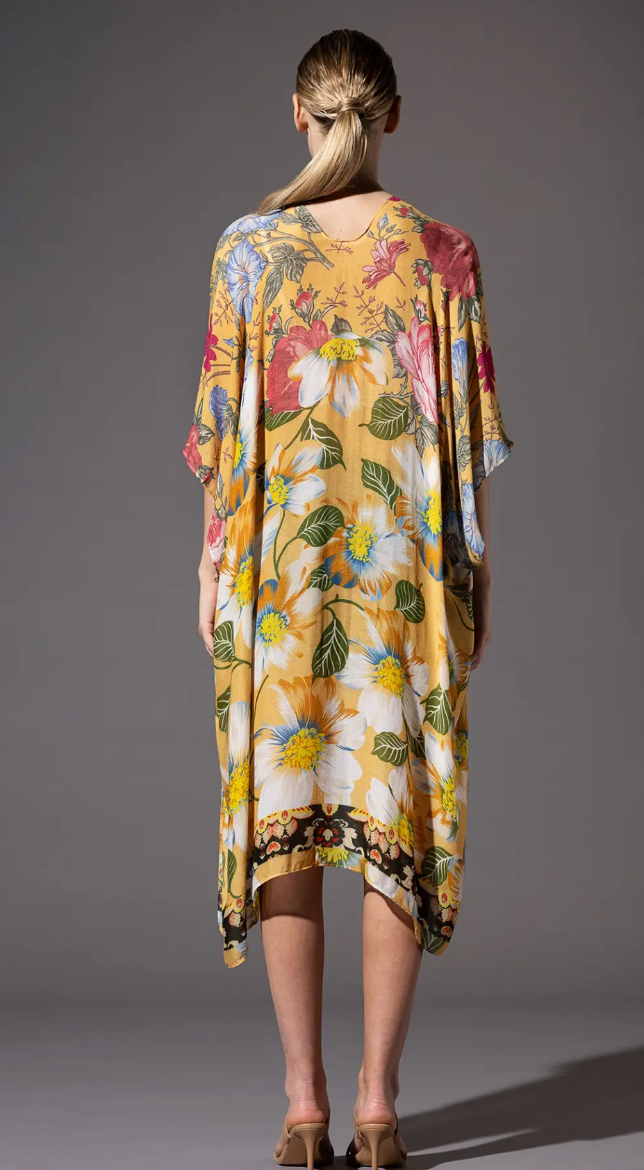 Kimono Top-Chickory Gold