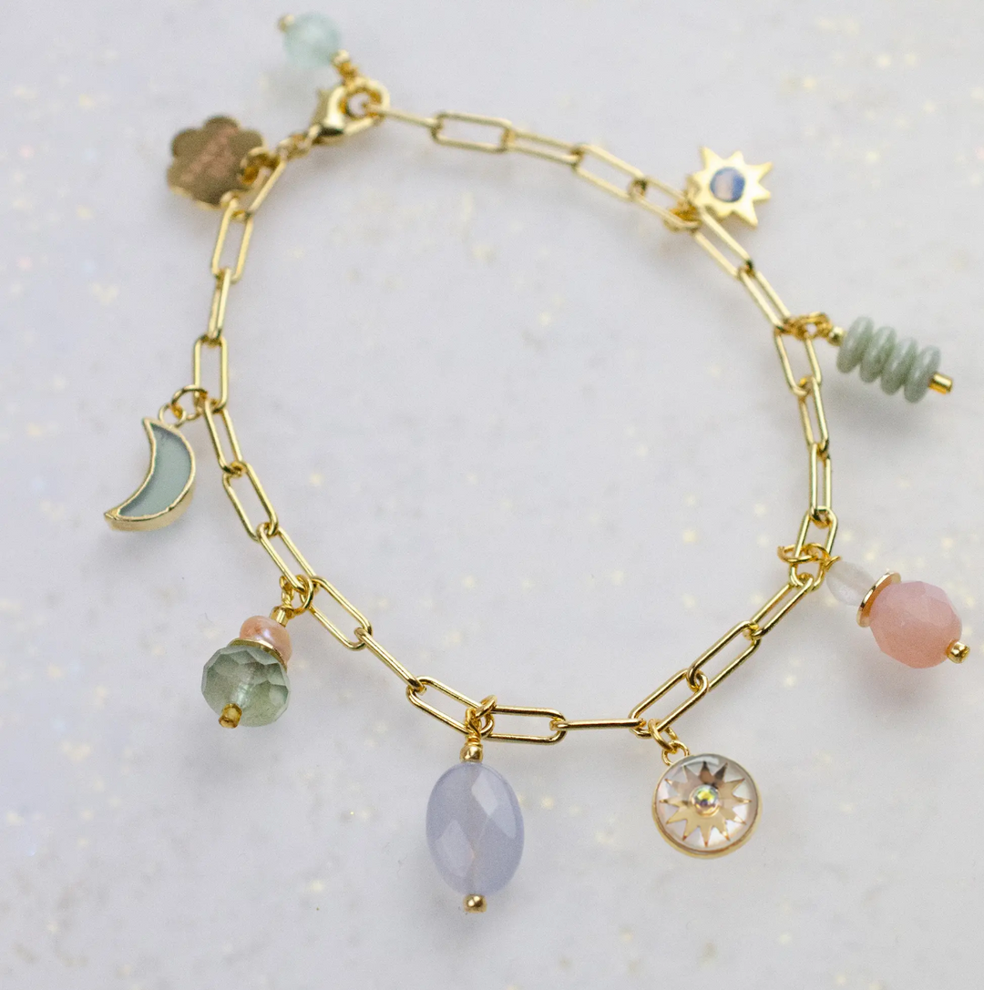 Zodiak Air Sign Charm Bracelet