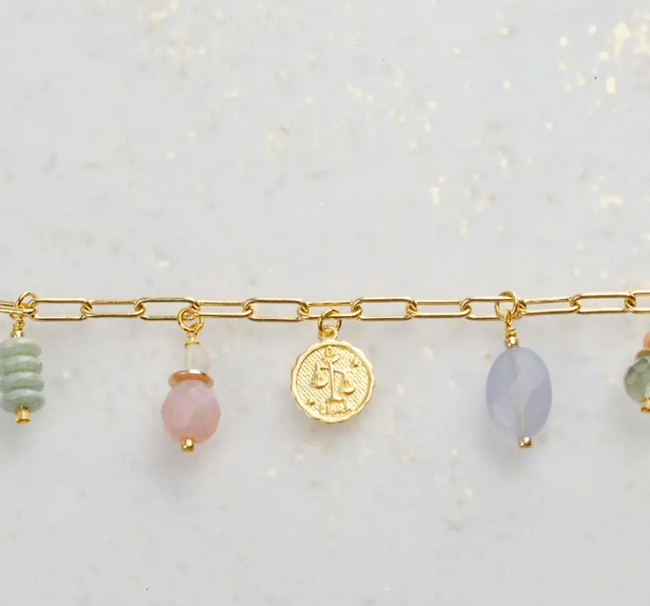 Zodiak Air Sign Charm Bracelet