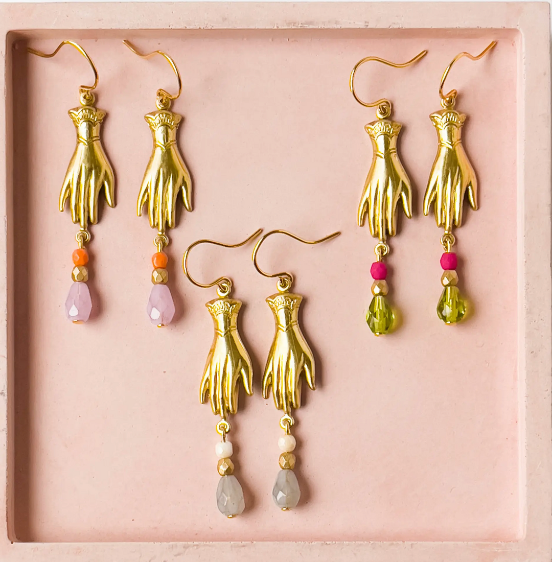 Hand Charm Earrings