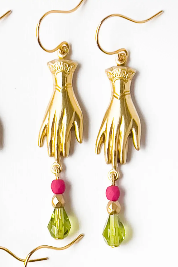 Hand Charm Earrings