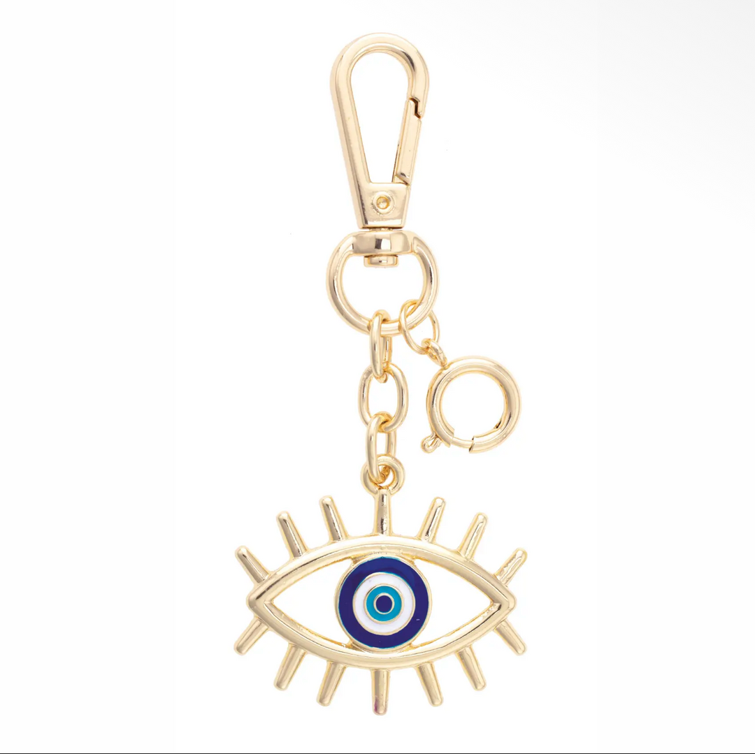 Bag Charm Evil Eye-18K gold plate