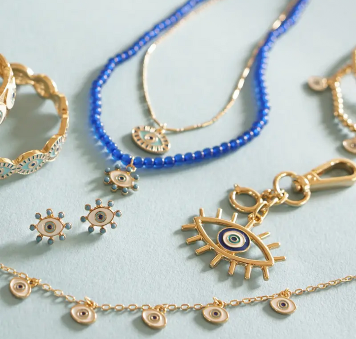 Bag Charm Evil Eye-18K gold plate