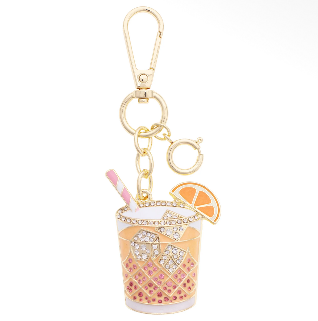 Bag Charm-Iced Cocktail Peach