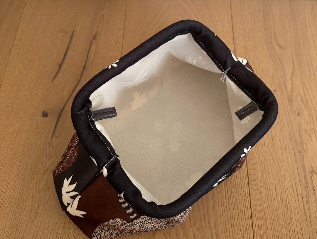Fabric Clutch Bag-Rosso