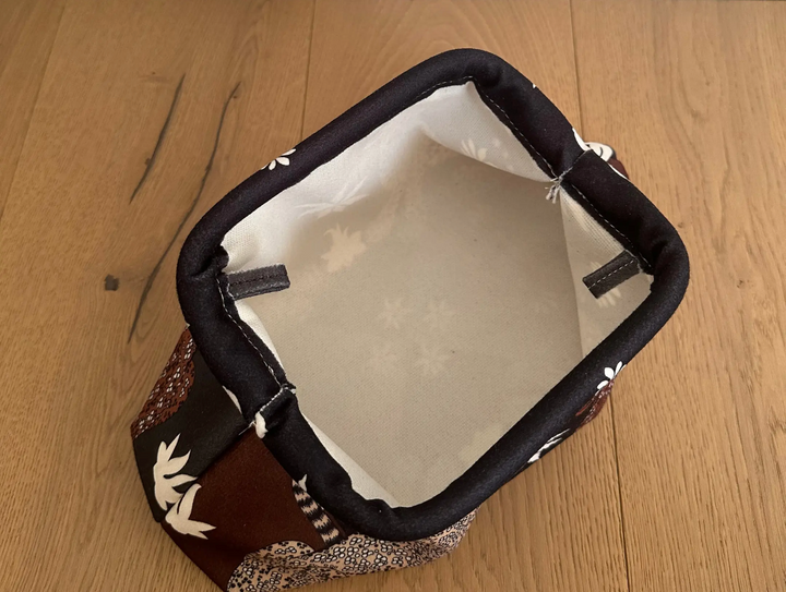 Fabric Clutch Bag-Rosso