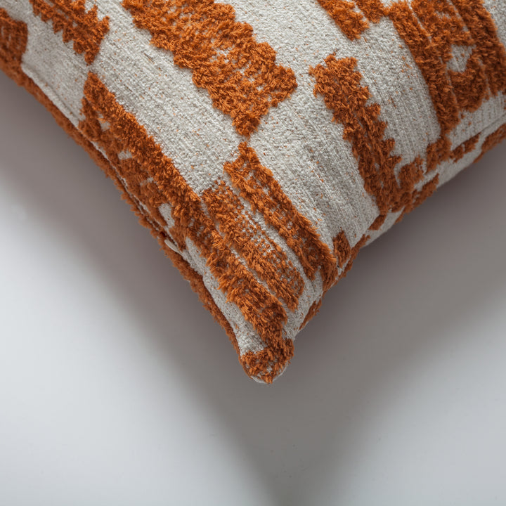 Step Lumbar- Burnt Orange and White