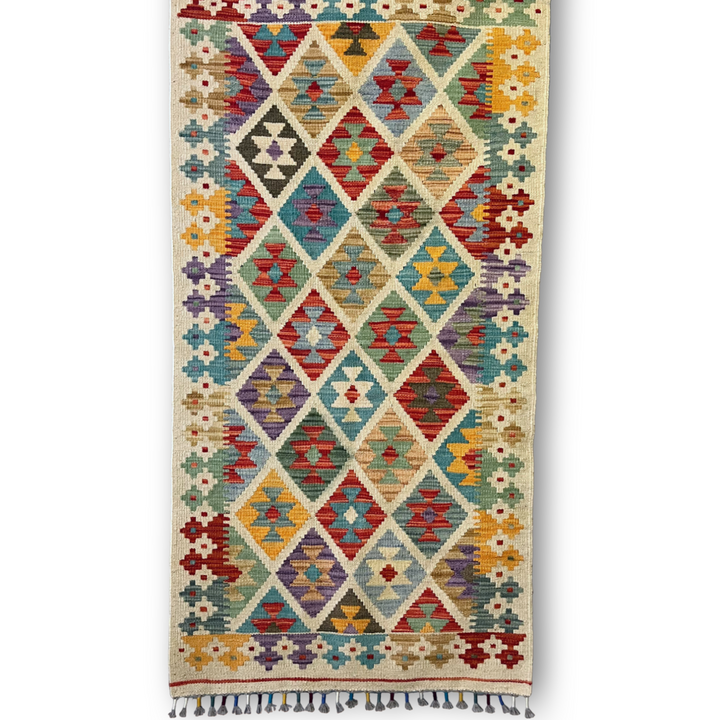 Hand-Knotted Wool Kilim