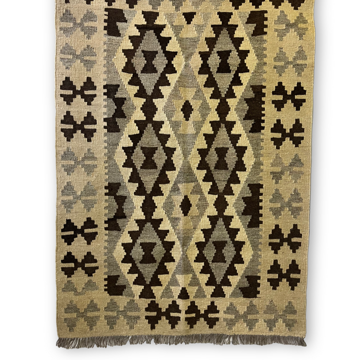 Small Hand-Knotted Wool Kilim